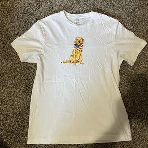 SOLD-Men’s J. Crew Patriotic Golden Retriever Dog Graphic Tee Size Small